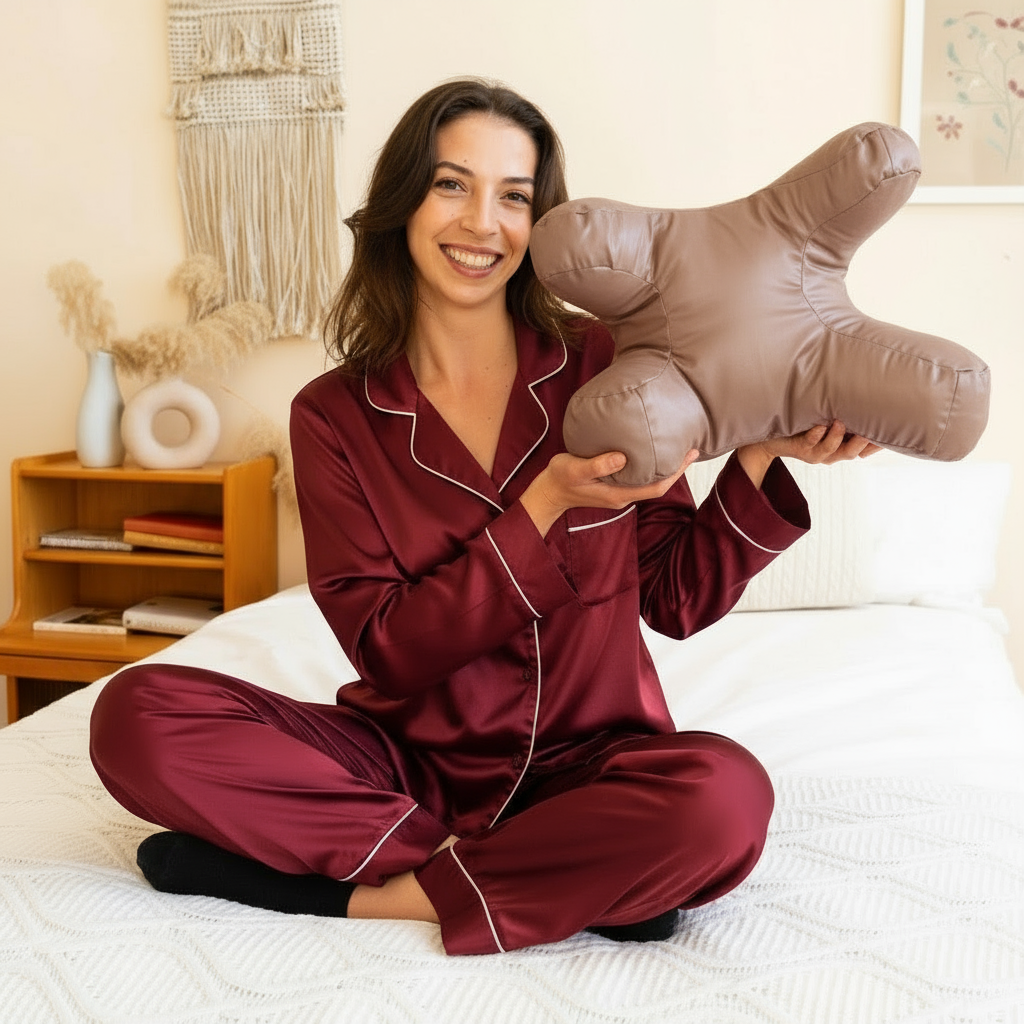 Anti Wrinkle Pillow + Pillowcase.