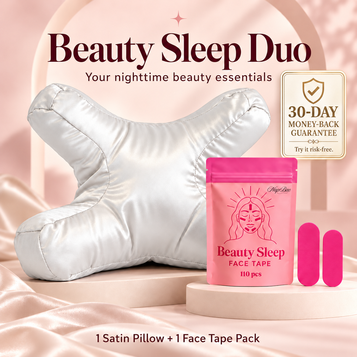 NapBae Pillow + Face Tape Bundle