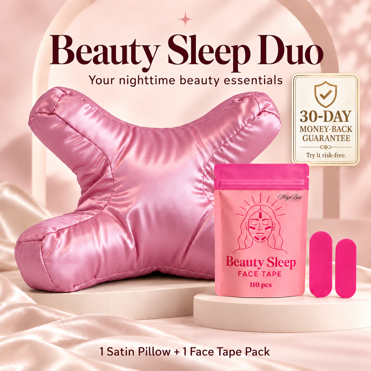 NapBae Pillow + Face Tape Bundle