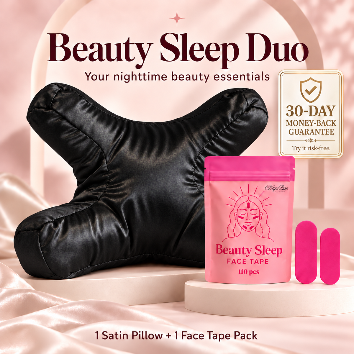 NapBae Pillow + Face Tape Bundle