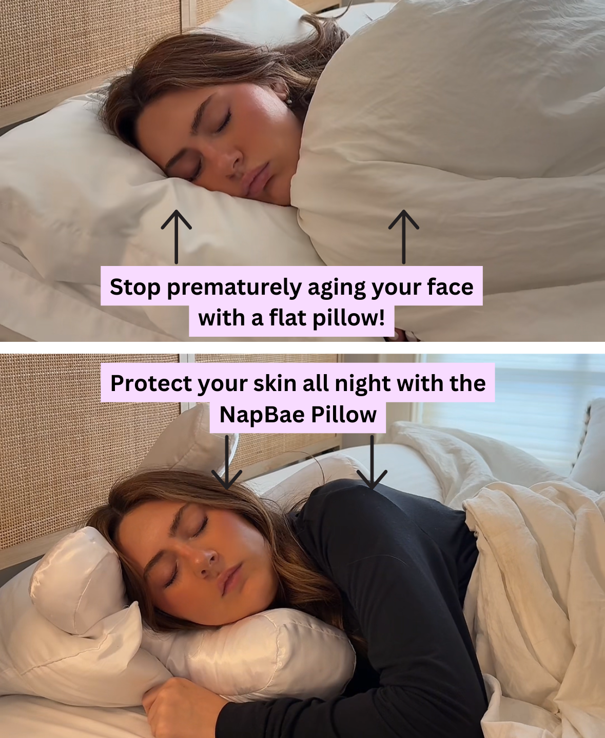 Anti Wrinkle Pillow + Pillowcase