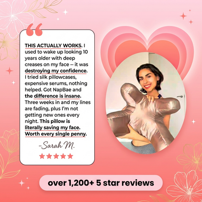 Anti Wrinkle Pillow + Pillowcase.