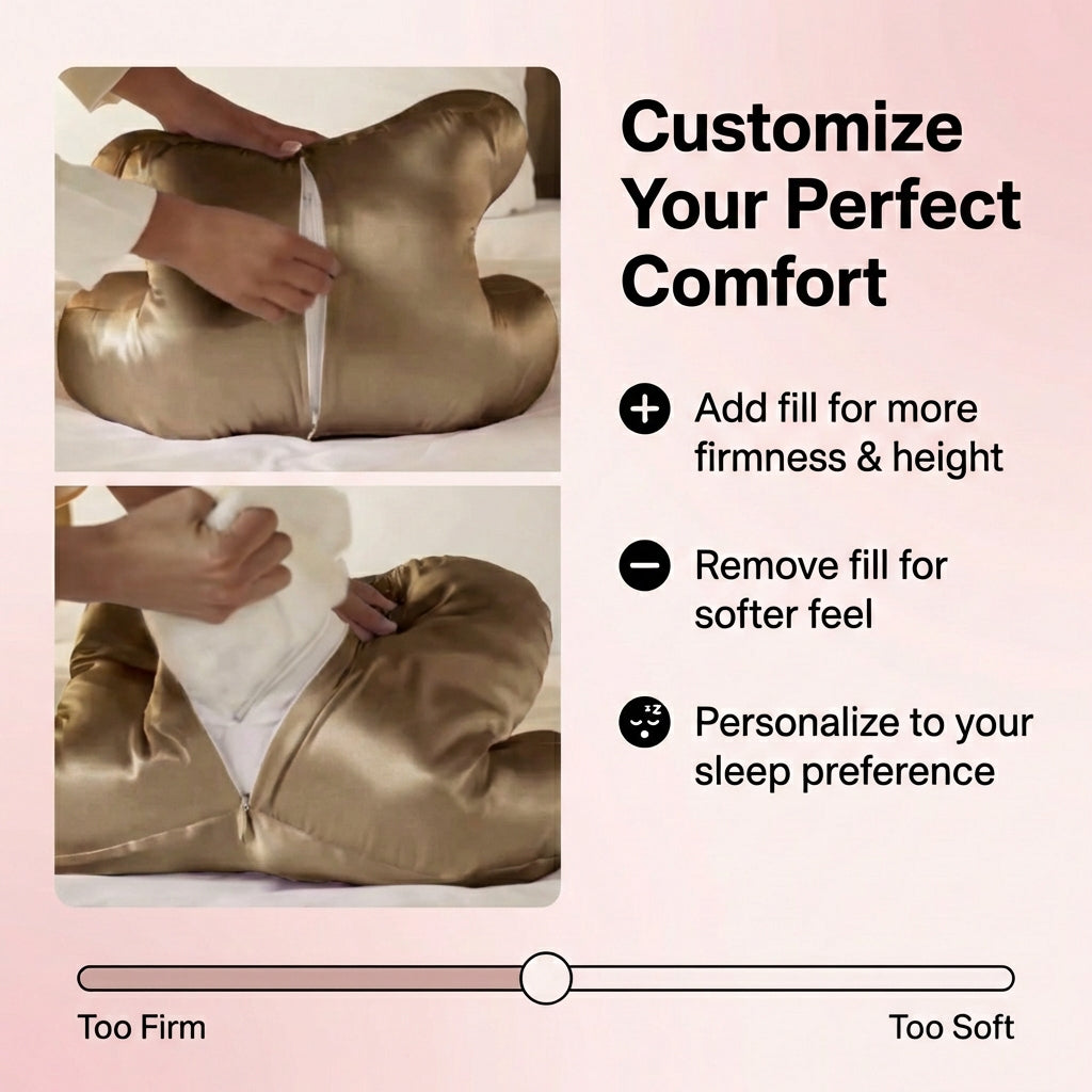 Anti Wrinkle Pillow + Pillowcase.