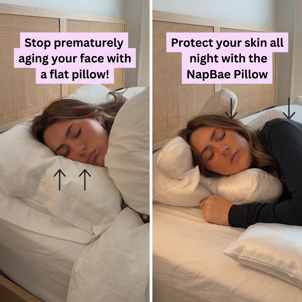 Anti Wrinkle Pillow + Pillowcase.